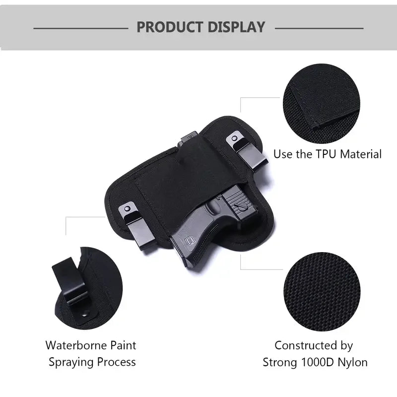 Tactical IWB Holster – Universal Concealed Carry Gun Bag for Left & Right Hand, Outdoor Hunting Accessory