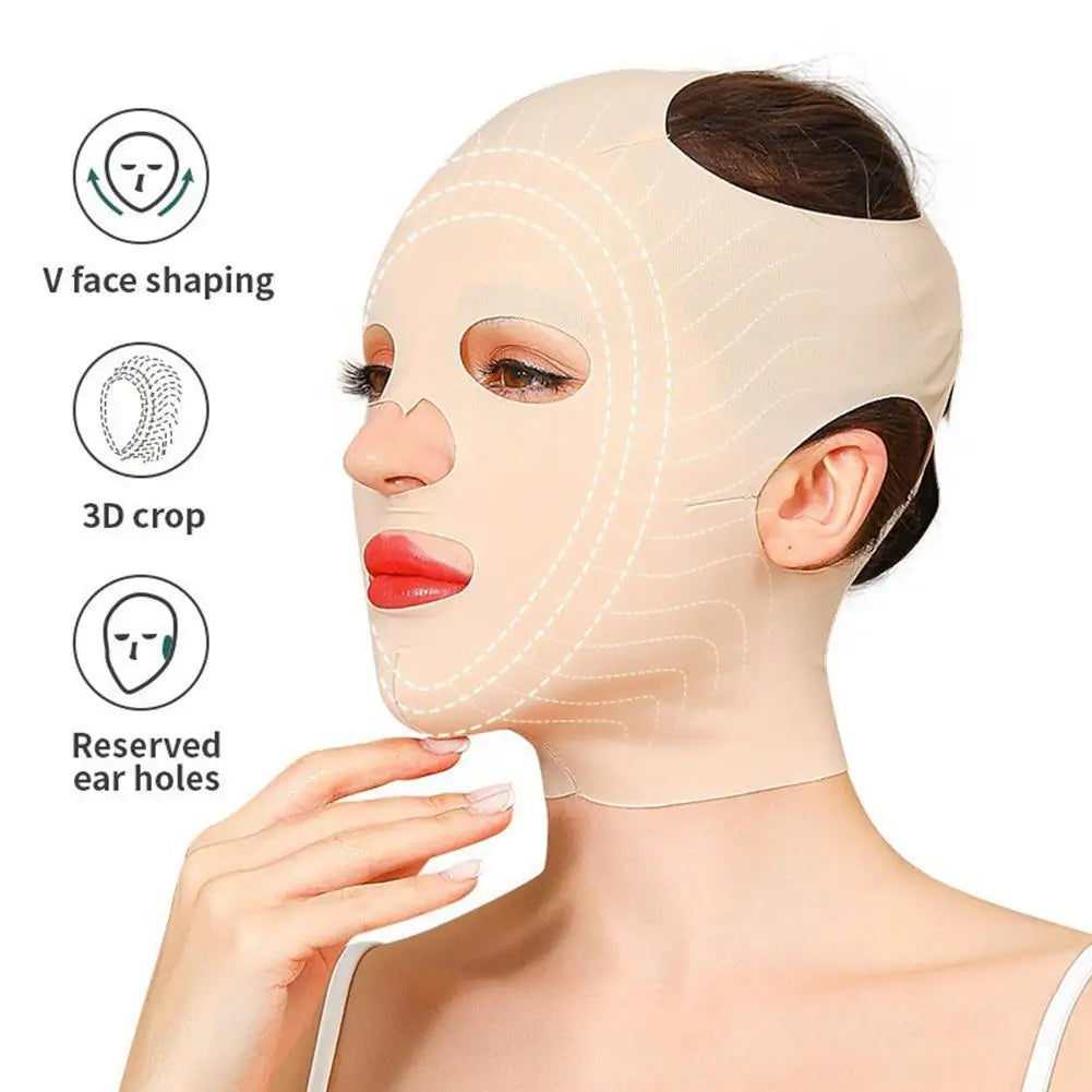 Full Face Lift Sleeping Belt - Reusable Chin, Cheek & Facial Shaping Strap