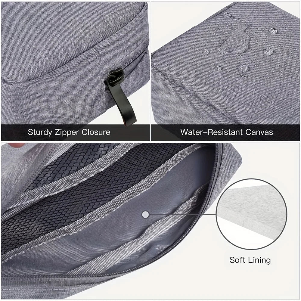 Waterproof Digital Accessories Organizer - Large Capacity Portable Travel Bag for Phone, USB Cables & Tech Gear