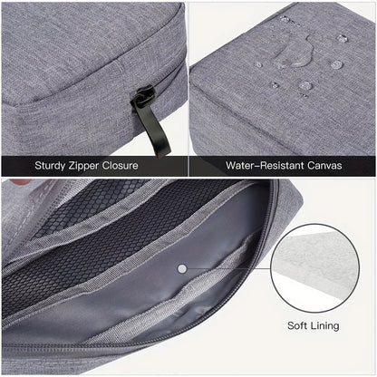 Waterproof Digital Accessories Organizer - Large Capacity Portable Travel Bag for Phone, USB Cables & Tech Gear