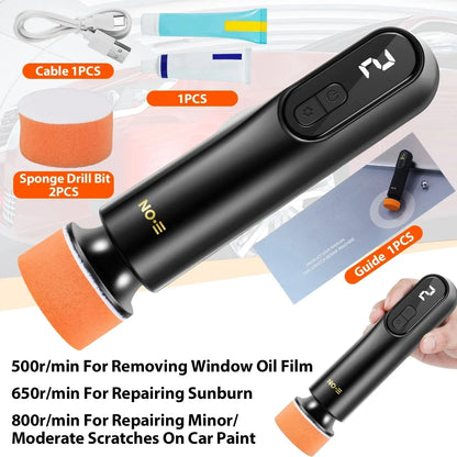 Mini Wireless Car Polisher — 12,000RPM Electric Waxing & Polishing Machine with 3 Speeds and USB Charging