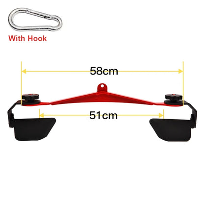 Adjustable Lat Pulldown Bar - Gym Cable Machine Handle for Biceps, Triceps & Back Workouts