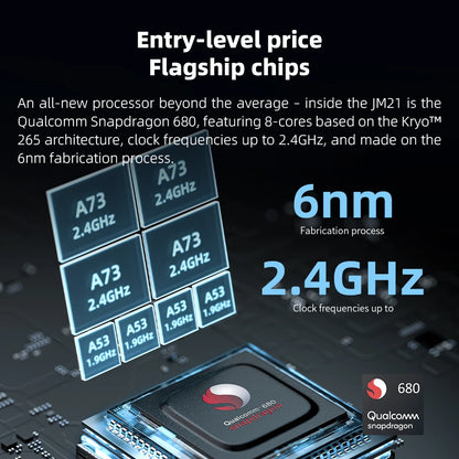 FiiO JM21 Hi-Res Music Player - Android 13 MP3 Player with Snapdragon 680, 3GB+32GB, WiFi & Bluetooth