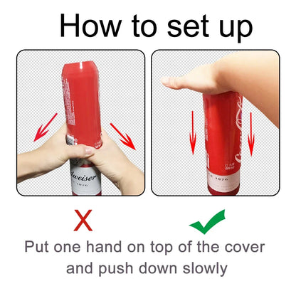 Silicone Beer Can Cover: Hide-a-Beer Bottle Sleeve for 330ml to 500ml Cans - Perfect for Golf, Basketball, Park, and Beach