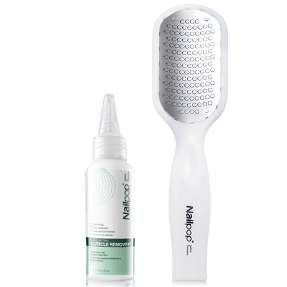 NAILPOP Extra Strength Callus Remover & Foot File Kit - Fast Hard Skin, Heel & Tough Callus Removal