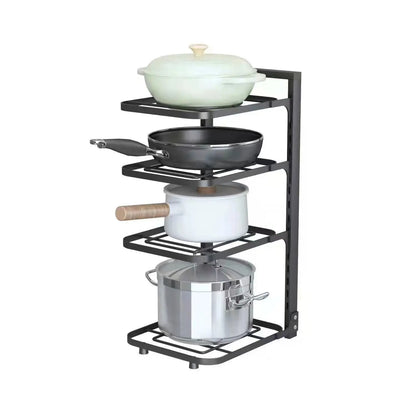 Kitchen Stainless Steel Organizer Set — Multi-Layer Storage Racks, Shelves, Sinks & Household Cabinets