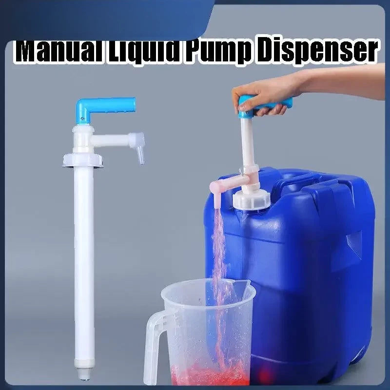 Manual Hand Fuel Transfer Pump - Liquid Transfer Pump with Backflow Prevention for Oil & Other Liquids