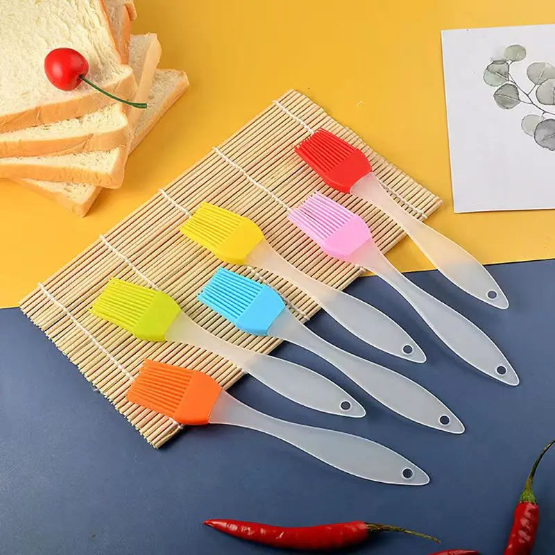 Versatile Disassemblable Silicone Pastry & Baking Brush Set - Perfect for Flour, Cakes, Barbecue, and More!
