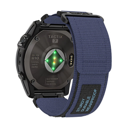 Rugged Nylon Quick Fit Watch Band — Compatible with Garmin Fenix E 8/7X/7/6/6X/5/5X/3HR