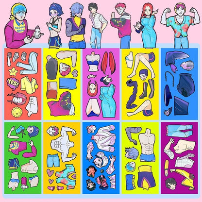 Kpop Demon Hunters Sticker Set — DIY Scrapbooking, Phone, Luggage & Skateboard Waterproof Decals