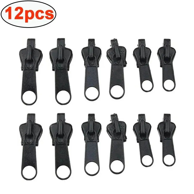 Universal Zipper Repair Kit – 3 Sizes Instant Fix Zip Slider Replacement for Clothes, Bags & Sewing, Zipper Rescue Tool Accessory
