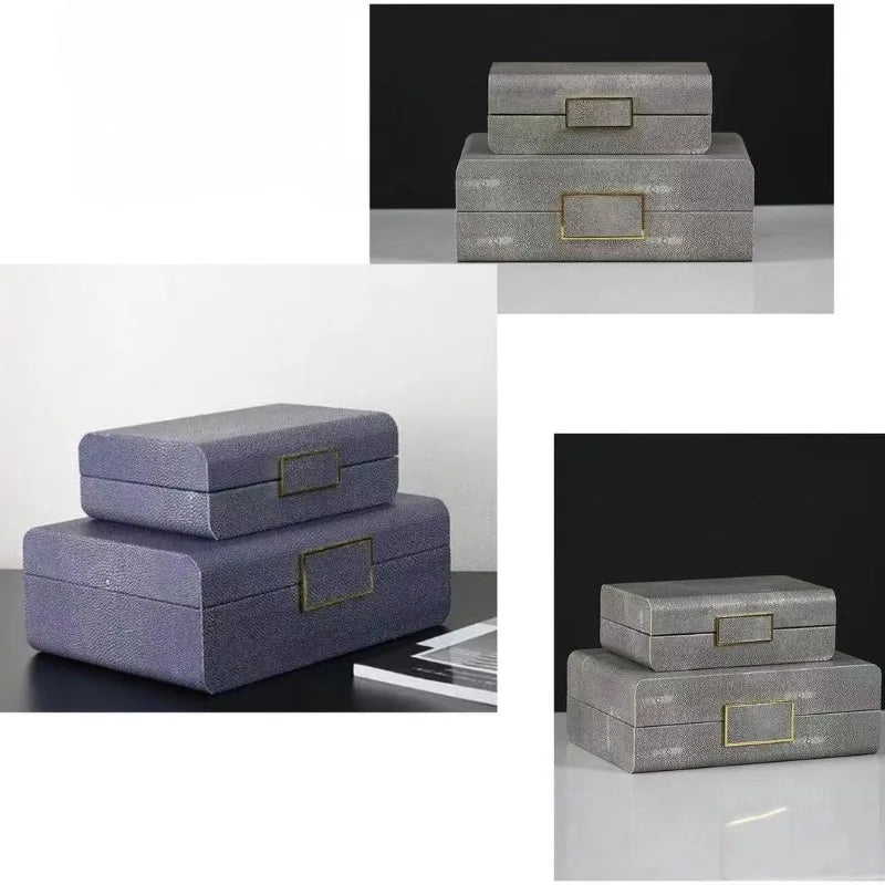 Luxury Wooden Jewelry Box - Double Leather Finish Multi-Functional Jewelry Organizer & Storage Case