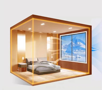 Winter Insulated Window Curtains – Thick Transparent Plastic, Windproof & Cold-Proof Sealing Screens