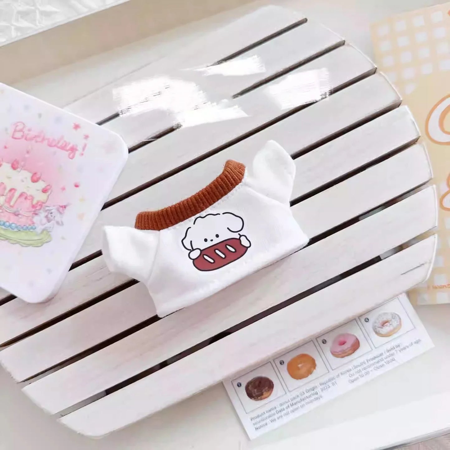 New Corduroy Doll Clothing Set for 17cm Labubu – Hat, Clothes & Shoes | DIY Accessories & Party Toy Gifts