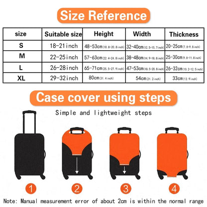 Travel Suitcase Protective Cover - Thick Elastic Dust Covers for 18-32 Inch Luggage, Essential Travel Accessories