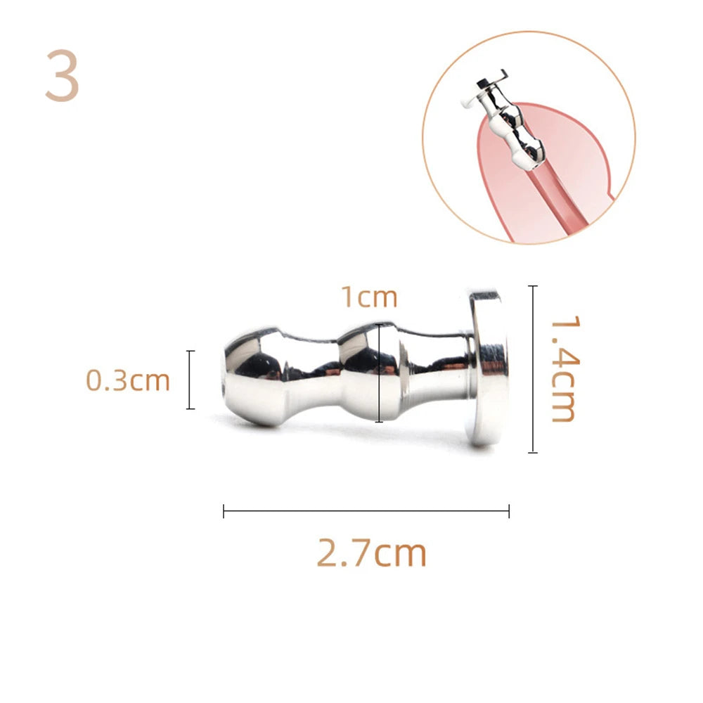 28-Piece Stainless Steel Urethral Sound Set – Hollow Urethra Dilator & Male Stimulation Chastity Toy