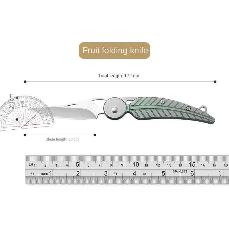 Leaf Folding Knife - Compact Stainless Steel EDC Pocket & Portable Utility Knife