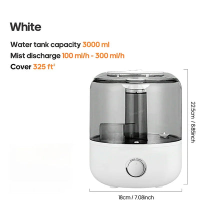 CK2 3L Large Capacity Air Humidifier – Silent Household Aroma Diffuser with Remote Control, Timer & Plant Mist Function