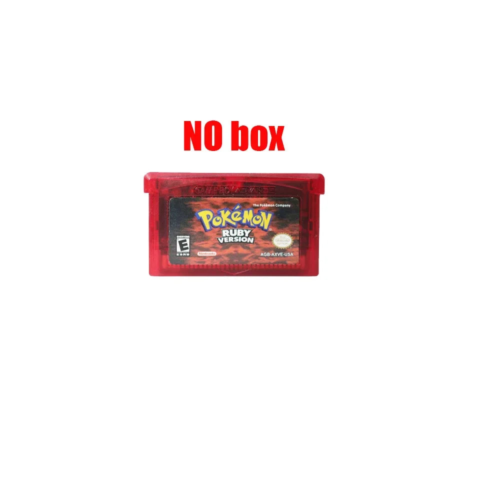 2024 Pokémon GBA Game Cartridge Set – Emerald, FireRed, LeafGreen, Ruby & Sapphire (Boxed, No Manual)