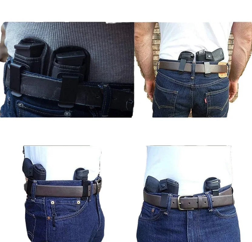 Nylon Magazine Pouch Holster - Concealed Carry for 9mm Pistol, Glock 19/21, Beretta 92 with Clip