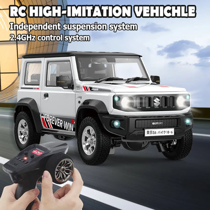 HG4-53 Pro Suzuki Jimny 1/16 Scale RC Car with Light, Sound & Smoke – 2.4G Remote Control Crawler