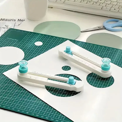 2-20cm Circle Paper Cutter - Multifunctional Craft Cutting Tool for Scrapbooking and Card Making, Ideal for Home, Study, and Office