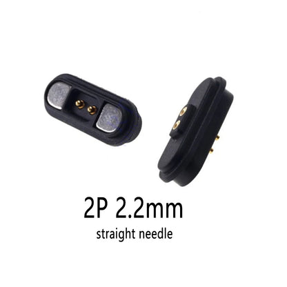 2A 2-Pin DC Magnetic Pogo Pin Connector - 2–5 Pin Spring-Loaded Male/Female Power Socket, 2.54/2.8mm Pitch