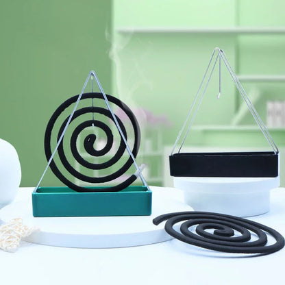 Modern Mosquito Coil and Incense Holder: Repellent Incense Rack for Home, Bedroom, Patio – Stylish Coil Burner Frame