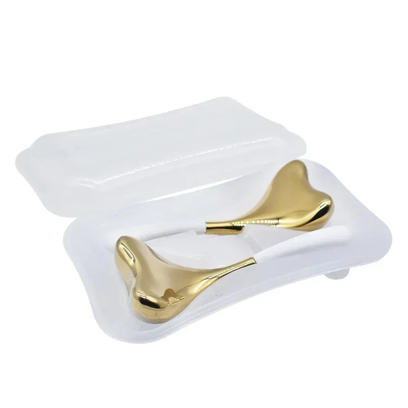 Ice Globes for Face — Luxury Rose Gold Cryo Sticks, Cold & Heat Relief Facial Massage Roller, Beauty Tool & Birthday Gift