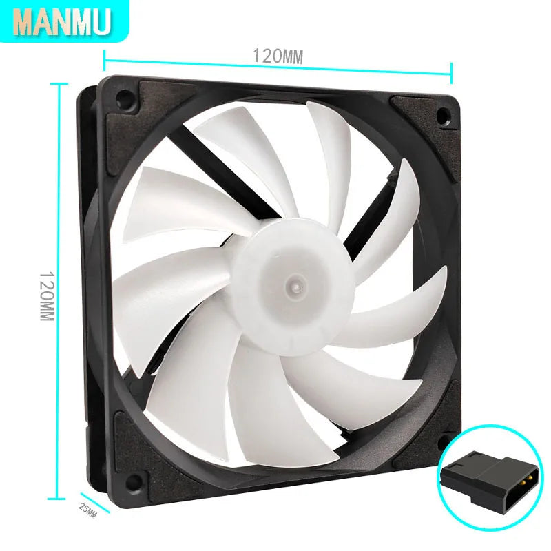Manmu Festival Edition 120mm RGB Computer Fan — High-Performance Cooling for Gaming PCs