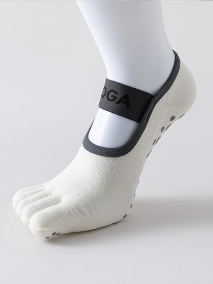 Women’s Five-Toe Grip Socks - Non-Slip Yoga, Pilates & Fitness Socks