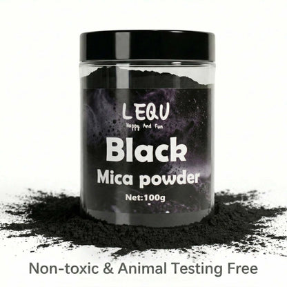 100g Black Epoxy Resin Dye – Metallic Mica Pigment Powder for DIY Resin Art, Craft Coloring & Professional Resin Colorant Finish