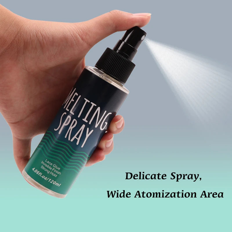 120ml Lace Melting Spray – Seamless Finish Glue, Invisible Hair Adhesive for Lace Wigs, Strong Hold