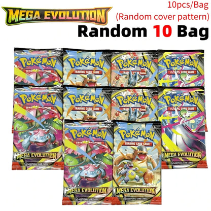 Pokémon Mega Evolution Phantasmal Flames TCG Cards – English 9+1 Booster Pack Trading Card Collection Set