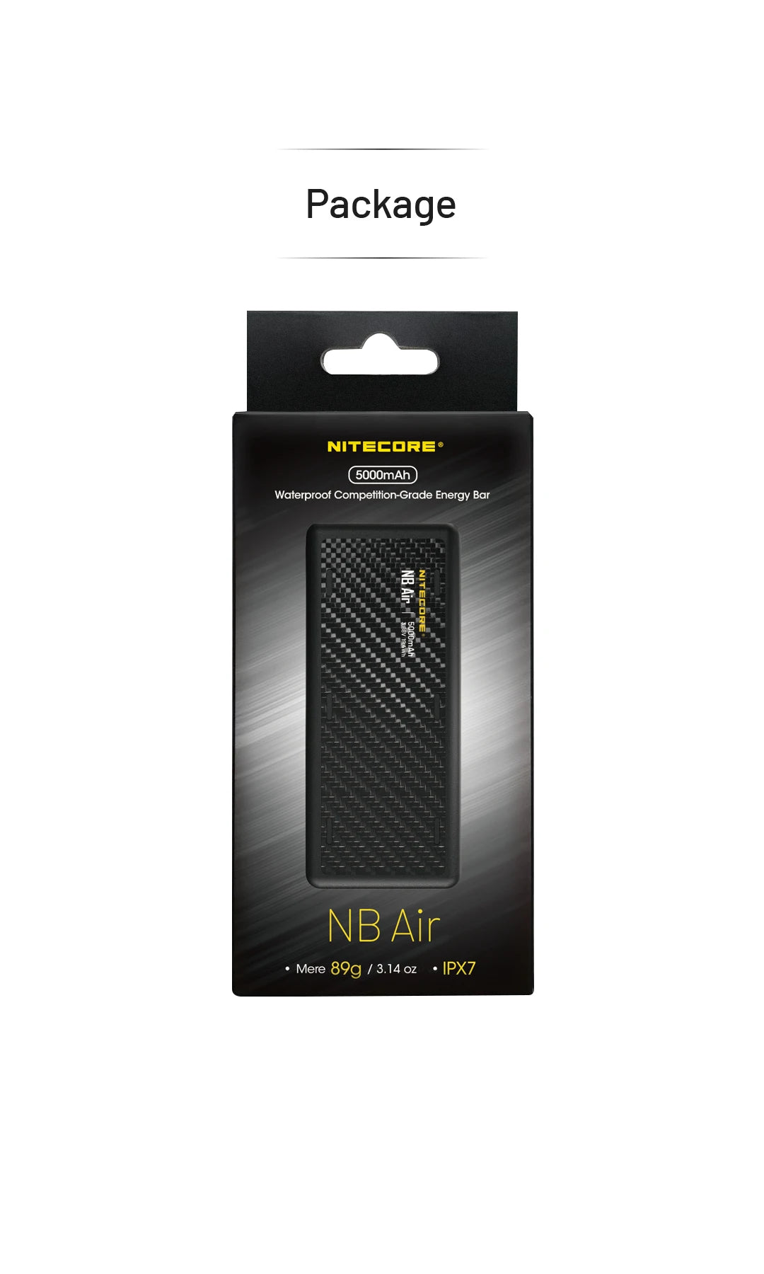 NITECORE NB Air 5000mAh Power Bank – IPX7 Waterproof, 18W USB-C Fast Charge, PD QC3.0 for Smartphones