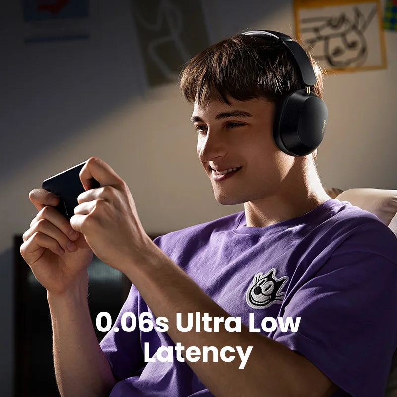 UGREEN Choice Max5c Wireless Bluetooth Headphones — 43dB ANC, Hi-Res LDAC, 75H Battery & Spatial Audio Earbuds