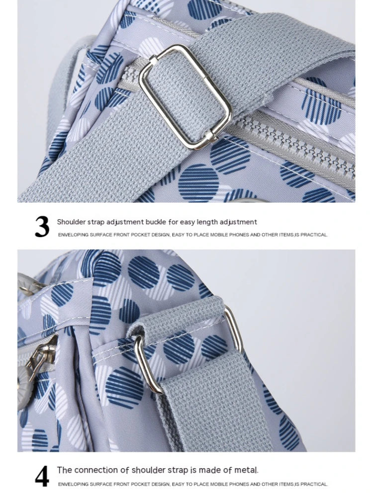 Women’s Nylon Oblique Crossbody Bag – Fashionable Shoulder & Mother Bag