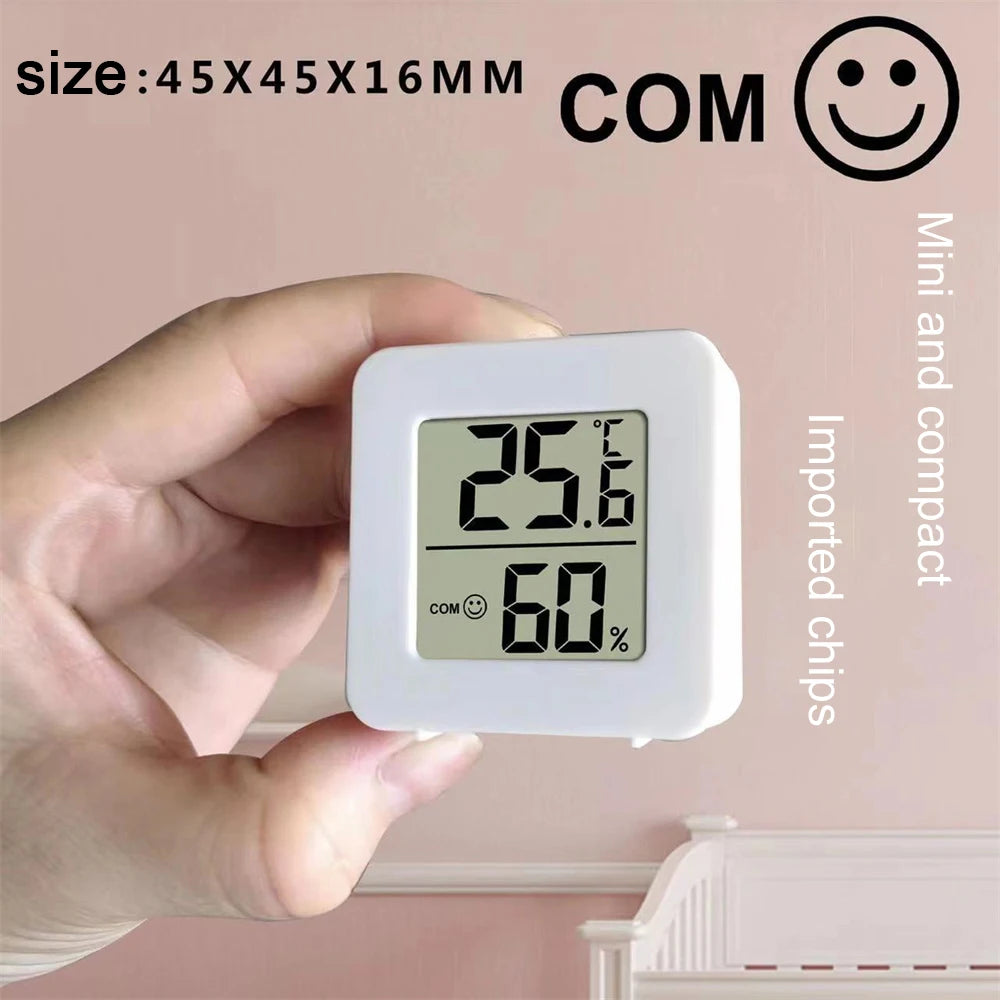 Mini Electronic Intelligent Humidity Thermometer Hygrometer - Digital Temperature Humidity Meter for Bedroom and Home Use