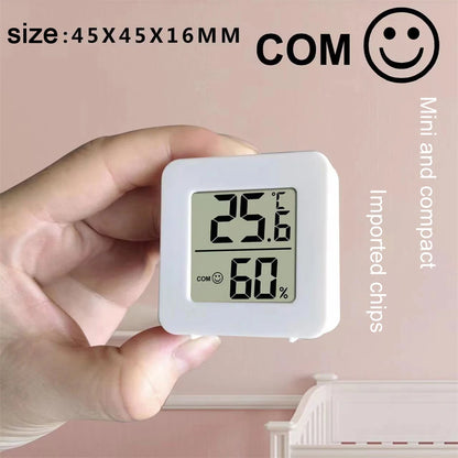 Mini Electronic Intelligent Humidity Thermometer Hygrometer - Digital Temperature Humidity Meter for Bedroom and Home Use