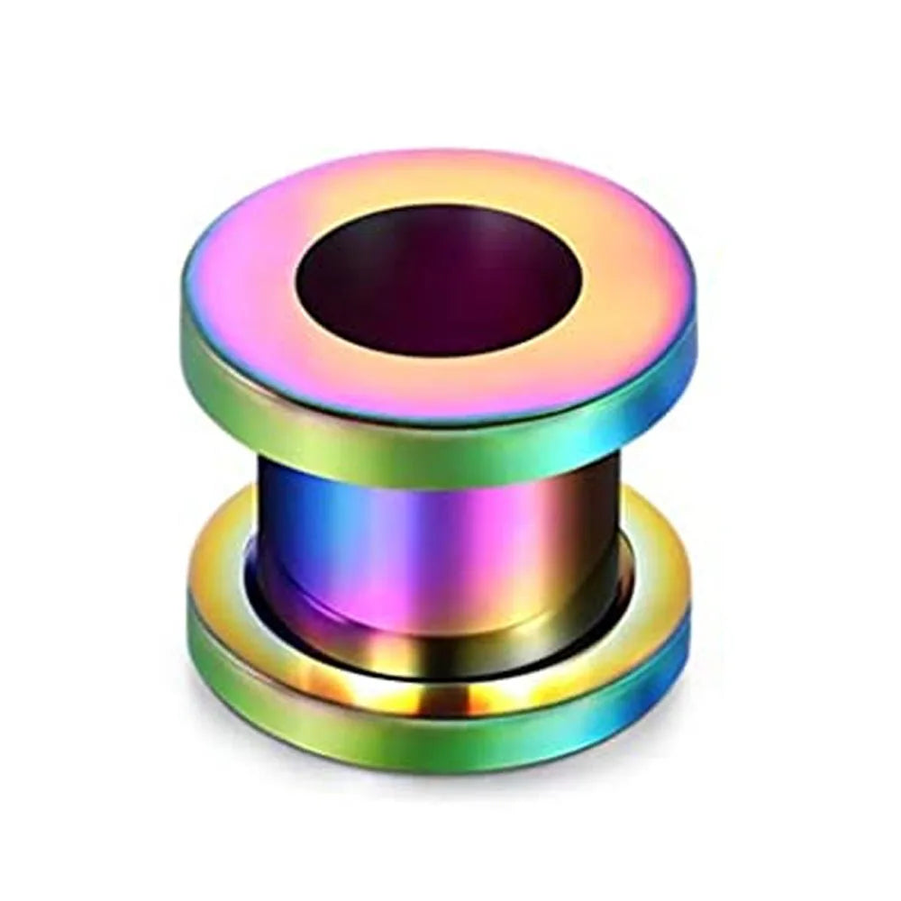 Rose Gold Stainless Steel Ear Plugs & Tunnels - Screw Fit Gauges Body Piercing Jewelry 3mm-20mm