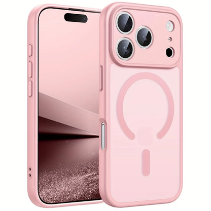 iPhone MagSafe Matte Case - Magnetic Wireless Charging & Camera Lens Protection for iPhone 12-17 Series