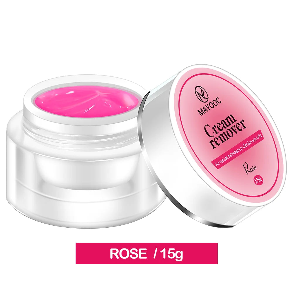 MAYOOC 5/15g Eyelash Glue Remover — Quick-Dry Transparent Cream for Professional Eyelash Extensions, Custom Logo Available