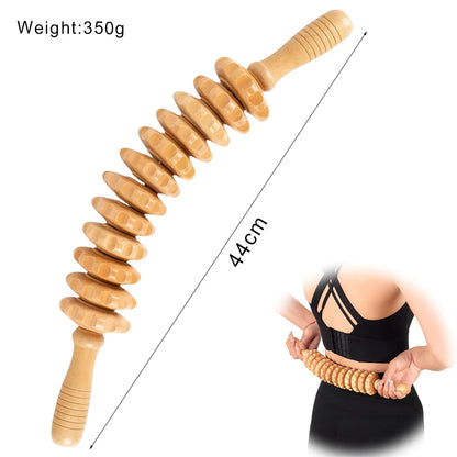 Wooden Lymphatic Drainage & Anti-Cellulite Massage Tools – Gua Sha for Body Shaping & Sore Muscle Relief