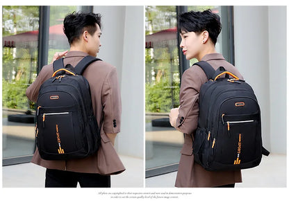 Men’s Oxford Waterproof Backpack – Business Laptop Rucksack for Travel, Work & High School Students
