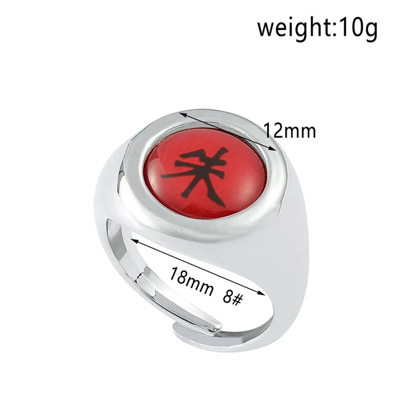 10PCS Bandai Naruto Akatsuki Rings — Itachi Anime Figure Cosplay Accessories, Jewelry & Toys for Boys & Kids Gifts