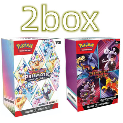 Pokemon V10 Booster Bundle - Destined Rivals, Prismatic Evolutions, Scarlet & Violet 151 English Trading Cards Gift Set