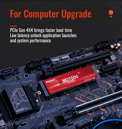 KingSpec M.2 PCIe 4.0 NVMe SSD – 512GB, 1TB, 2TB, 4TB Solid State Drive for Laptop, Desktop, PS5