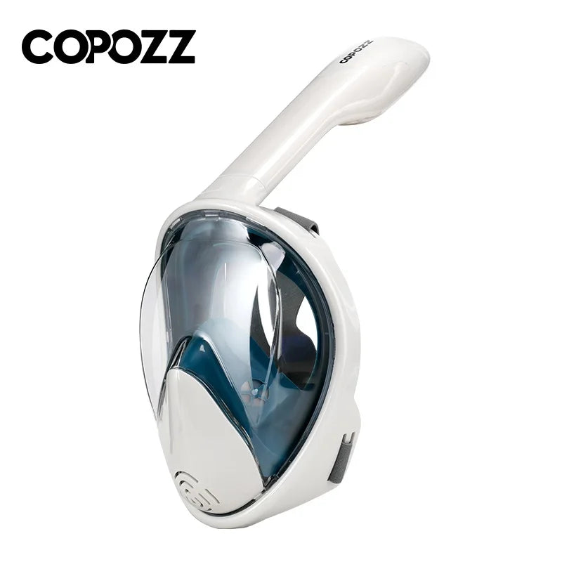 COPOZZ Full Face Diving Mask - Anti-Fog Snorkeling Mask with GoPro Camera Mount for Adults
