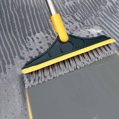 Long Handle Bathroom Floor Brush - Tile and Wall Cleaning Tool for Washroom and Toilet