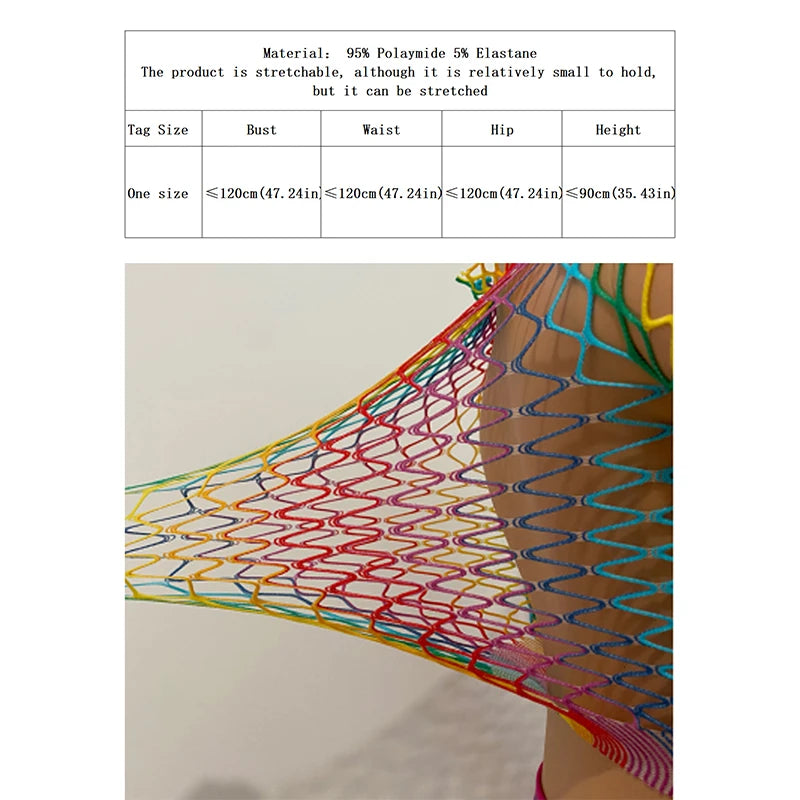Women’s Sexy Fishnet Long Sleeve Cover-Up Dress – Hollow Out See-Through Bodycon Beachwear Summer Swimwear (QQ653)